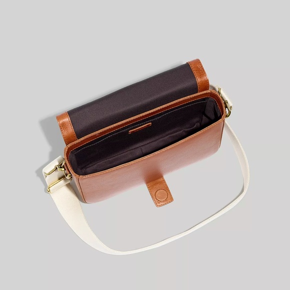 NWT Madewell The Transport Flap Shoulder Bag - English Saddle - Picture 3 of 4
